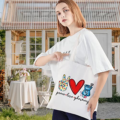 LEVLO Pharmacist Tote Makeup Bag - Peace Love Pharmacy Gift