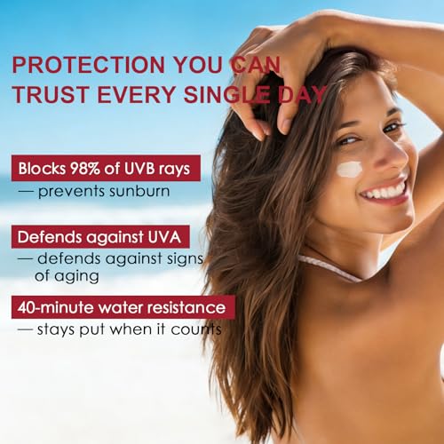 AVJONE Face Sunscreen SPF 50+, Lightweight Non-Greasy UVA/UVB Protection