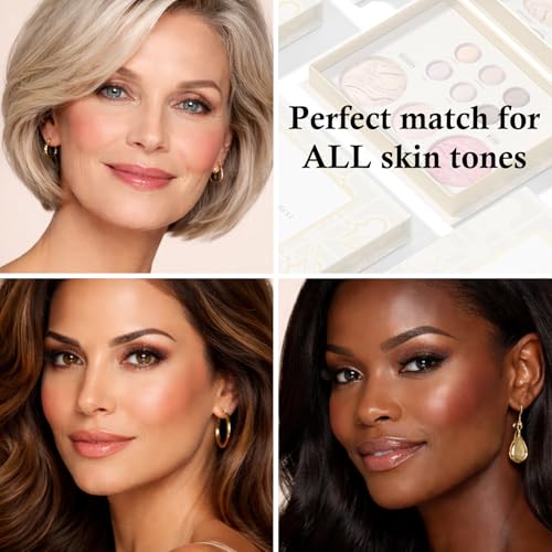 Jutqut All-in-One Face Makeup Palette - Eyeshadow, Blush, Bronzer & Highlighter