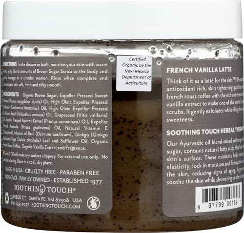 Soothing Touch French Vanilla Latte Brown Sugar Scrub 16 oz