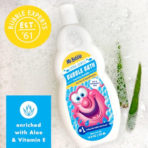 Mr. Bubble Extra Gentle Bubble Bath - Hypoallergenic & Tear Free 16 fl oz (Pack of 2)