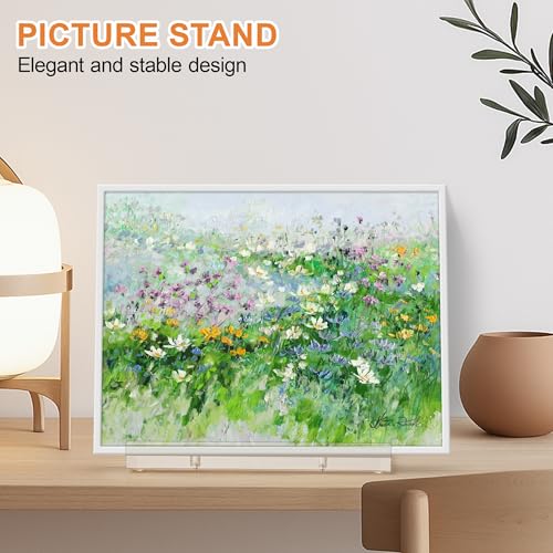 CHEPULA 10 Inch Acrylic Display Stand - Clear Easel for Plates & Art
