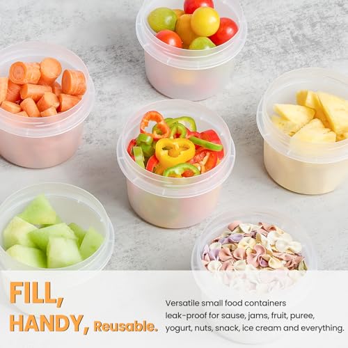 TUZAZO 6 Pack 12 Oz Airtight Food Storage Containers with Lids