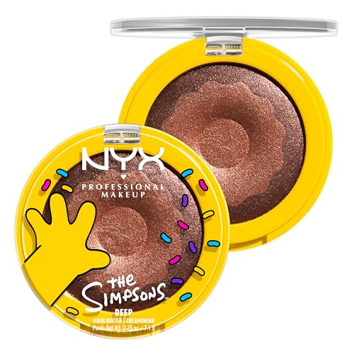 NYX Homer Simpson Donut Highlighter - Frosted Gold Shimmer Powder