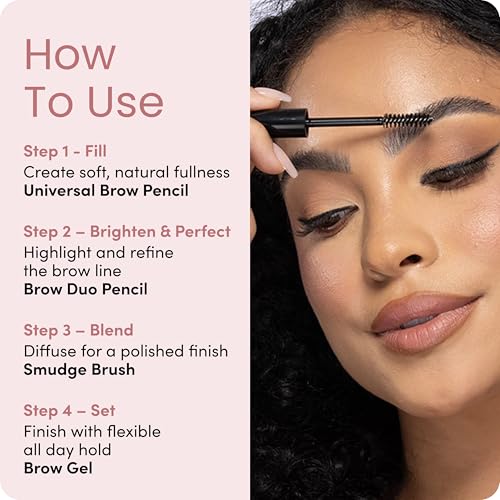 Billion Dollar Brows 4-Piece Eyebrow Makeup Starter Kit with Pencil & Gel