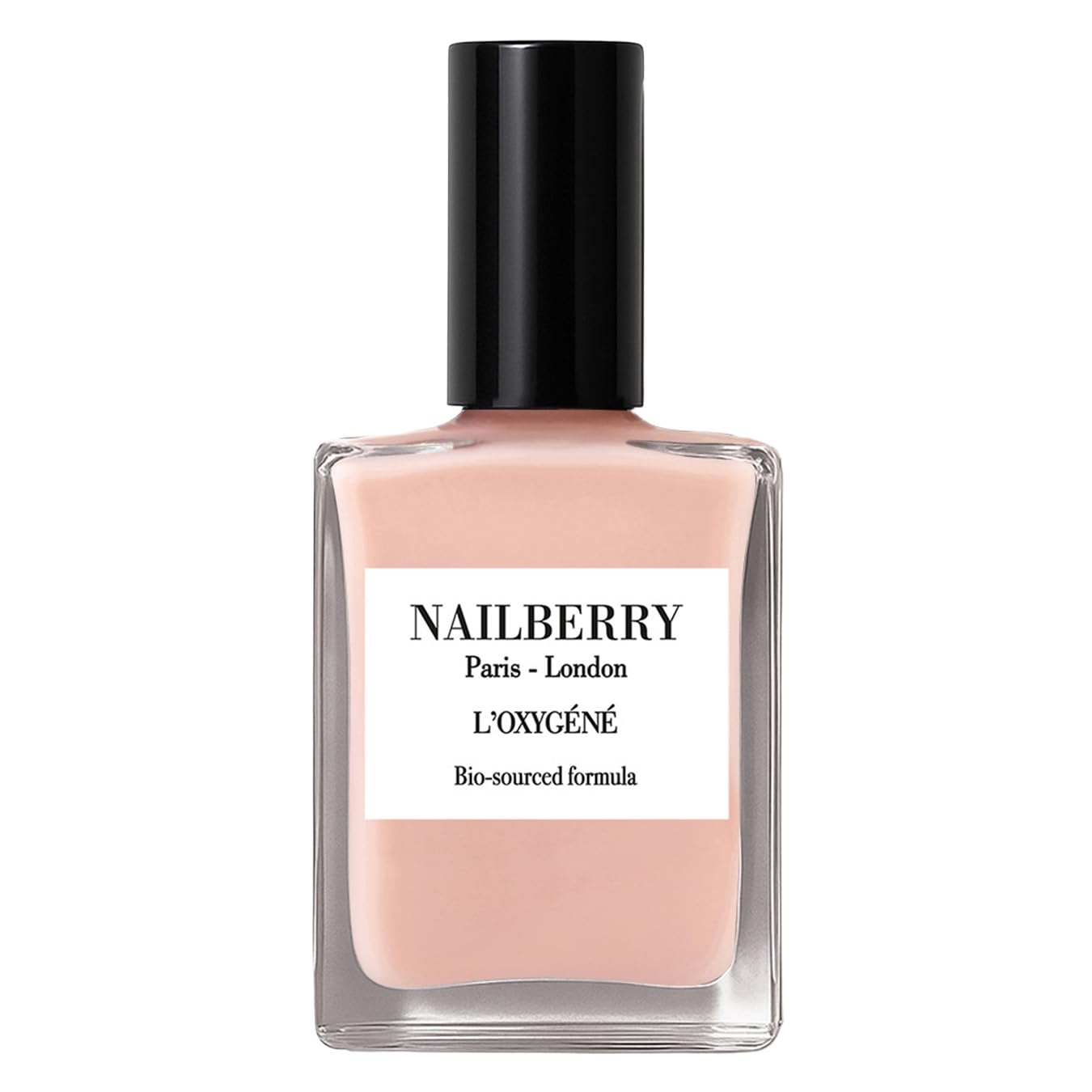 Oxygenated Nail Lacquer - Rose Blossom Pastel Pink | 12-Free Vegan Nail Polish | UV Protected Long-Wear | 15 ml