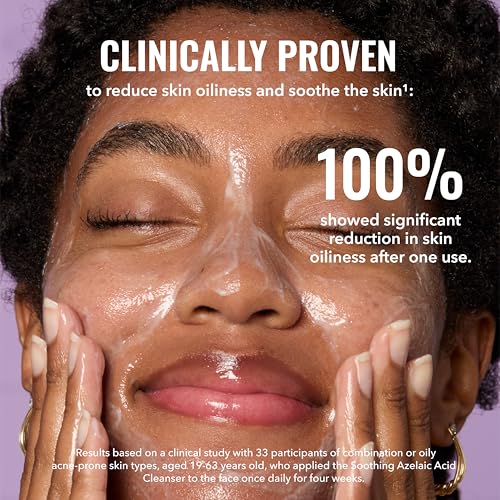 Good Molecules Soothing Azelaic Acid Cleanser - Gentle Vegan Face Wash for Oily & Sensitive Skin, 120 ml