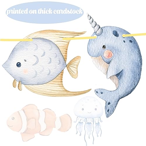 Ocean Animal Banners - 2pcs Under the Sea Party Decorations
