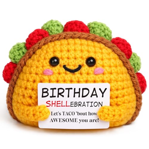 Handmade Crochet Taco - Fun Birthday Gift for Milestones