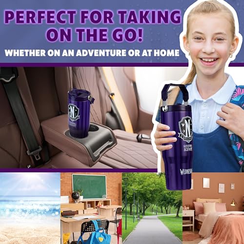 Get Trend 30oz Insulated Tumbler with Straw for Teens - Purple