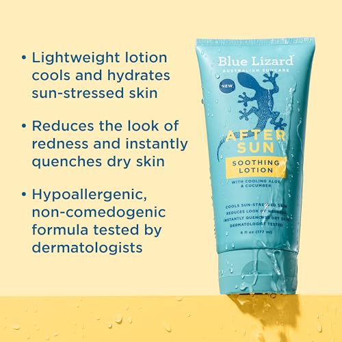 After Sun Soothing Lotion with Shea Butter, 6 oz - Vegan & Hypoallergenic