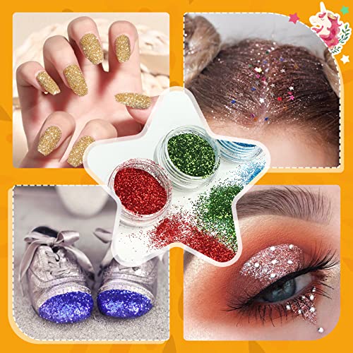Bledras 30 Colors Glitter Tattoo Kit for Kids - Fun Temporary Tattoos