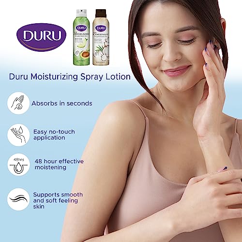 Duru Coconut & Avocado Moisturizing Spray Lotion - 48-Hour Hydration
