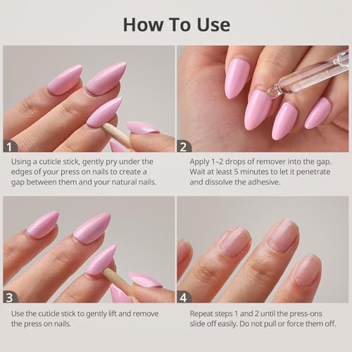 BTArtboxnails Acetone-Free Nail Glue Remover Serum, 30ml