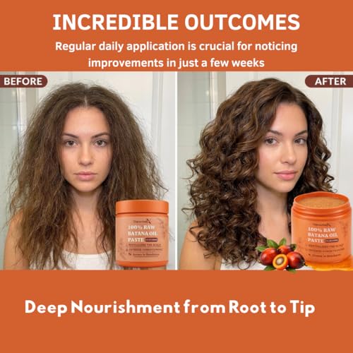 Organic Batana Oil for Hair Growth - 100% Pure & Cold Pressed, Natural Scalp & Hair Treatment for Thicker, Stronger Hair - 4oz from Honduras - Suitable for Men & Women