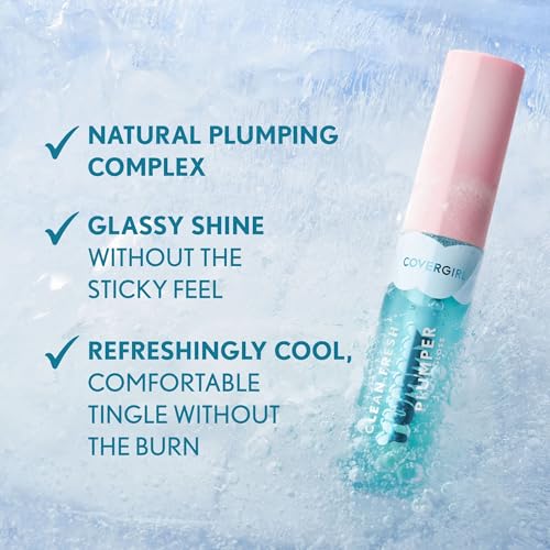 CoverGirl Clean Fresh Yummy Plumper Lip Gloss - 880 Merry Kissmass, Vegan