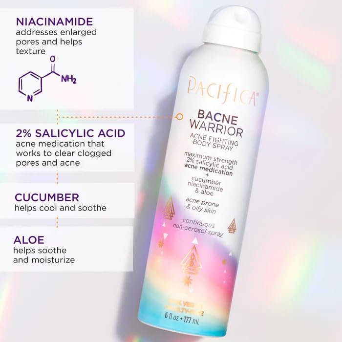 Pacifica Bacne Warrior Spray - 2% Salicylic Acid Acne Treatment