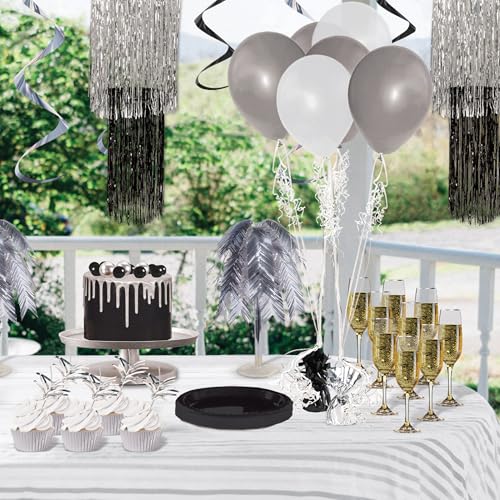 Beistle Black Balloon Weights - 6 Pack, 6 Oz Centerpiece Holders