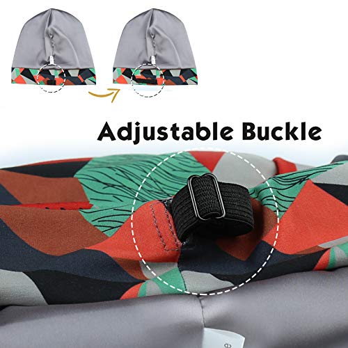 FocusCare Adjustable Satin Lined Sleep Cap for Curly Hair & Dreadlocks