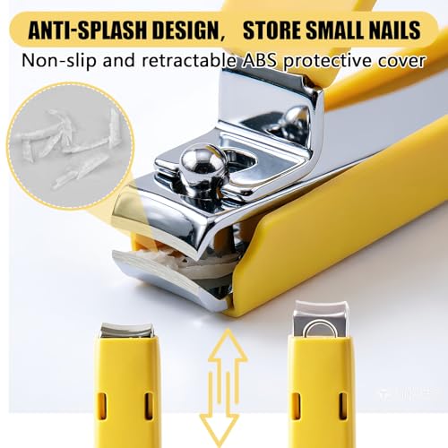Professional Stainless Steel Nail Clippers with Anti-Splash Design