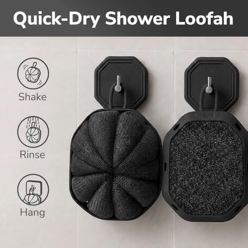 SILKLE Silicone Shower Loofah - 2-in-1 Exfoliating Body Scrubber