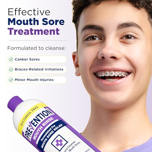 PHS Brands Prevention Mouth Sore Rinse - Alcohol-Free Canker Sore Treatment