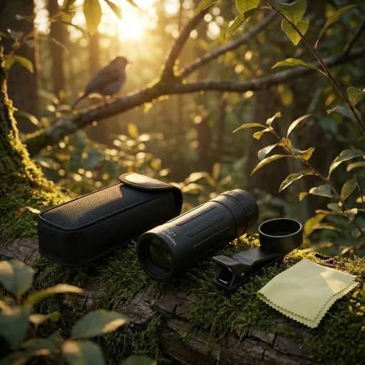 HD 8x21 Optical Monocular Telescope - High Power Mini Scope for Camping, Hunting, Travel | Clear Vision for Men & Women