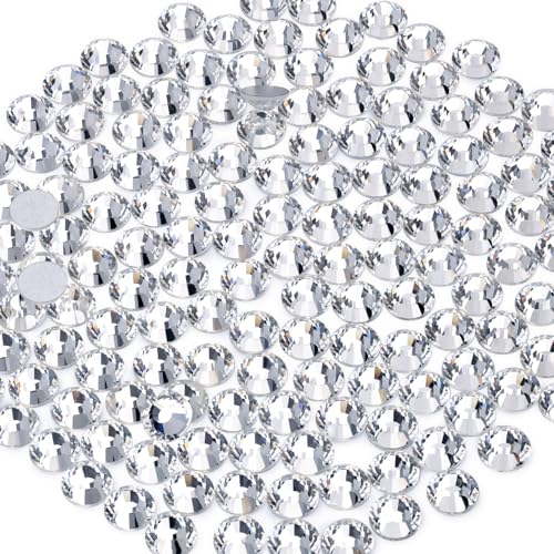2000PCS SS20 Clear Glass Rhinestones for DIY Crafts & Nail Art