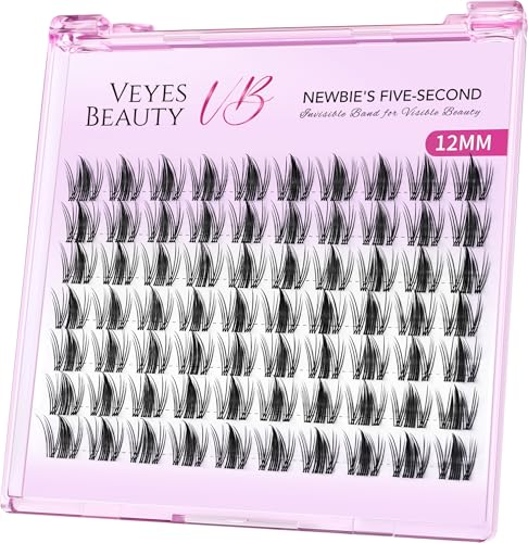 VEYESBEAUTY Manga Lash Clusters 12mm - DIY Individual Eyelash Extensions