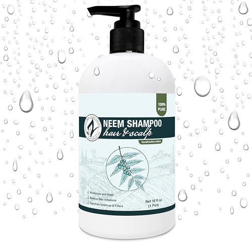 Zatural Neem Shampoo - 16 Fl Oz Gentle Botanical Hair & Scalp Cleanser