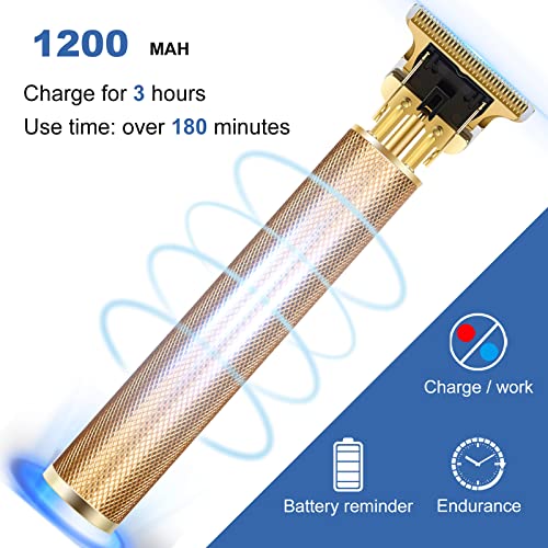 YOGINGO Gold Beard Trimmer for Men - Cordless Hair Clipper Kit