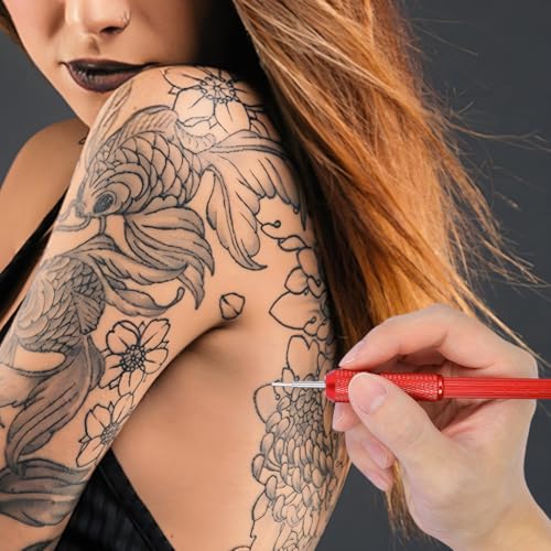 EXCEART Professional Tattoo Stencil Pen Set with Adjustable Grip - 20 Pcs