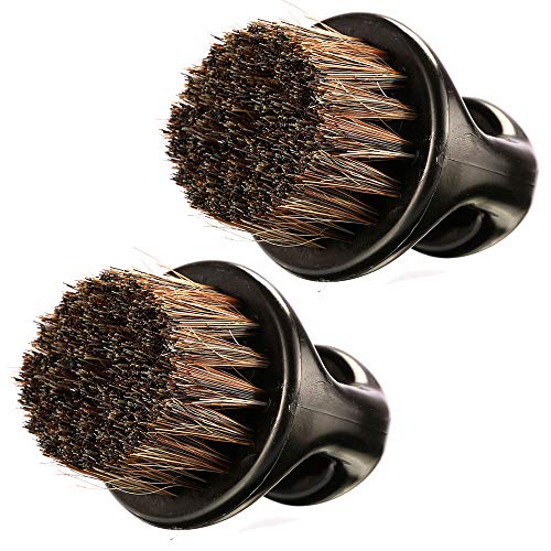 Borogo 2-Pack Beard Brush for Men - Soft Boar Bristle Grooming Tool