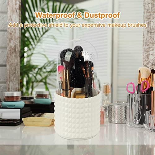 360° Rotating Makeup Brush & Pen Organizer - Multi-Functional Desktop Storage