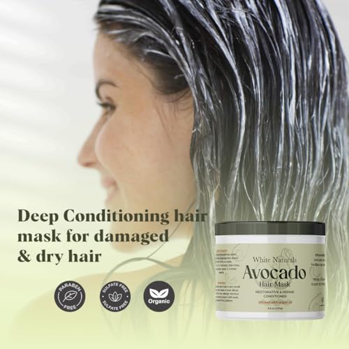 Avocado Hair Mask with Biotin - Deep Conditioning for Growth & Volume