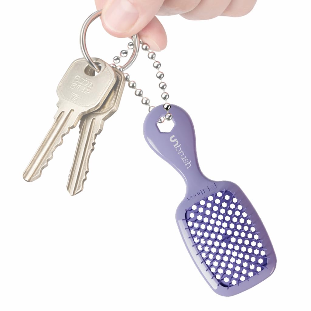 Mini Hair Brush Keychain - FHI Heat Collectible Charm for Bags & Keys | Perfect Accessory for Beauty Lovers