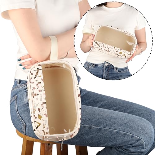 Only Hotties Do Pilates Makeup Bag - Canvas Cosmetic Pouch for Instructors