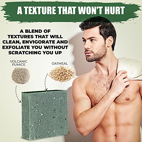 Pine Tar Organic Men’s Handmade Cold Process Body Bar Soap - Moisturizing & Cleansing