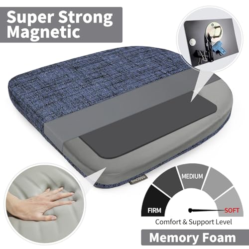 SINOSSO 14" Memory Foam Chair Cushion - U-Shape, Blue