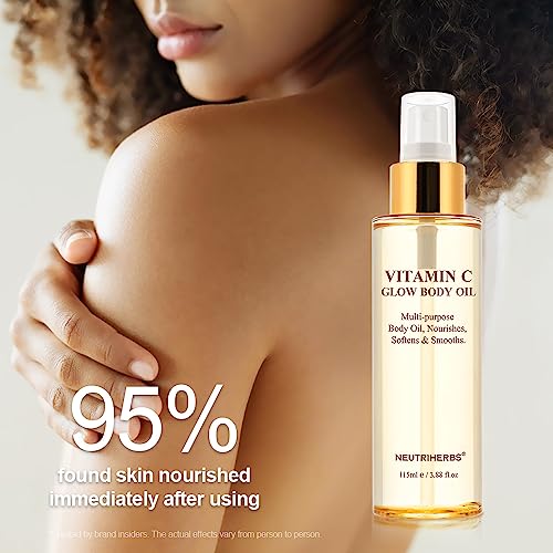 Neutriherbs Rosehip Oil - Vitamin C Body Oil for Even Skin Tone, 3.88 fl oz
