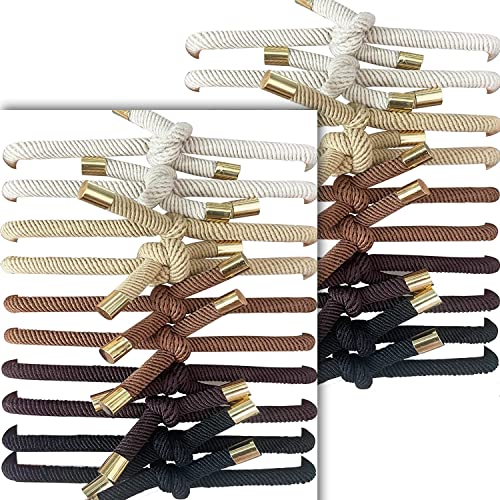 UDeBe SlideProof Knot Hair Tie Bracelets - 20pc Basic Pack