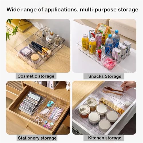16-Pack Drawer Organizer Set - Versatile Storage Trays for Home & Office