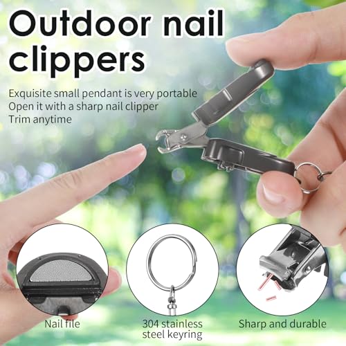 Mabor Portable Mini Nail Clippers - Travel Keychain Stainless Steel