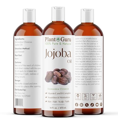 Plant Guru 100% Pure Cold Pressed Jojoba Oil - 16 fl. oz. Moisturizer