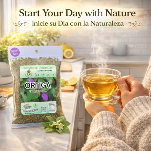 100% Natural Ortiga Herbal Tea - Caffeine-Free Loose Leaf, 4 oz