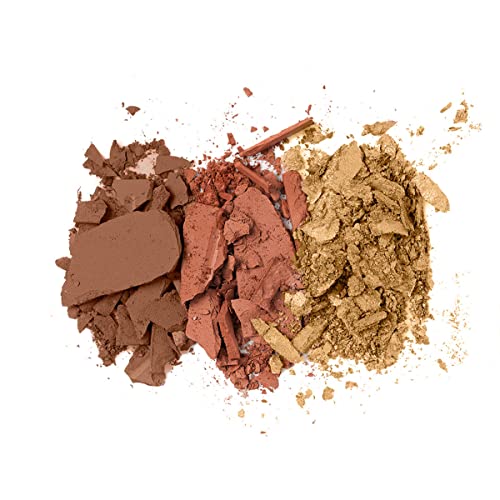 Black Radiance Honeymoon Loose Setting Powder & Contour Palette for Dark Skin Tones - Medium to Dark Shades