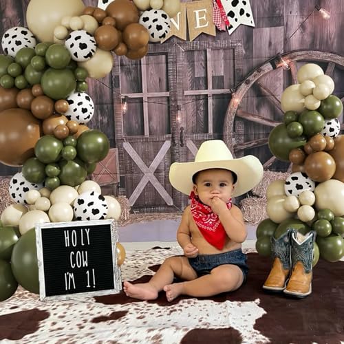 Cowboy Balloon Arch Kit for Baby Shower & 1st Birthday - 124pcs