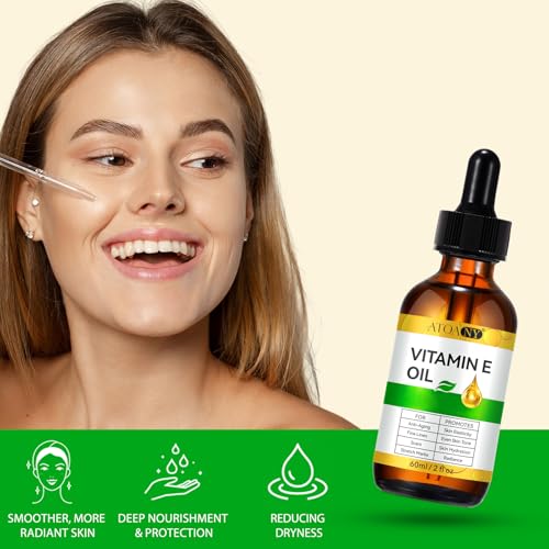 100% Pure Vitamin E Oil 2 Fl Oz - Hydrating Skin & Hair Care