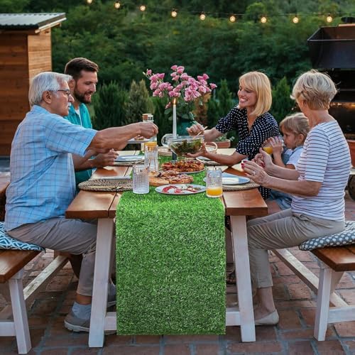 Artificial Grass Table Runner for Weddings & Parties - 13" x 31.5"