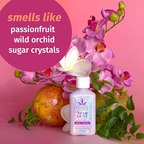Hempz Mini Star Dust Body Lotion - Passionfruit & Wild Orchid, 2.25 fl. oz. Pack of 2